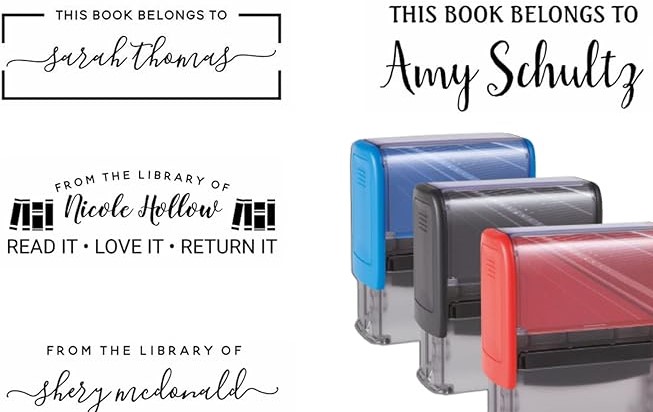 Customizable Library Stamp Gift